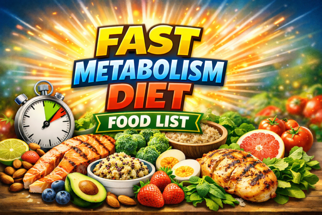 fast metabolism diet food list.
